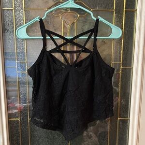 Killstar Black Lace Crop Top